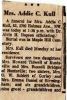 Obituary for Addie C. Kull Obituary for Addie C. Kull