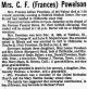Frances Draper Powelson - Obituary