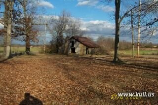 One of Julius Kull's barns taken from the side of his house.