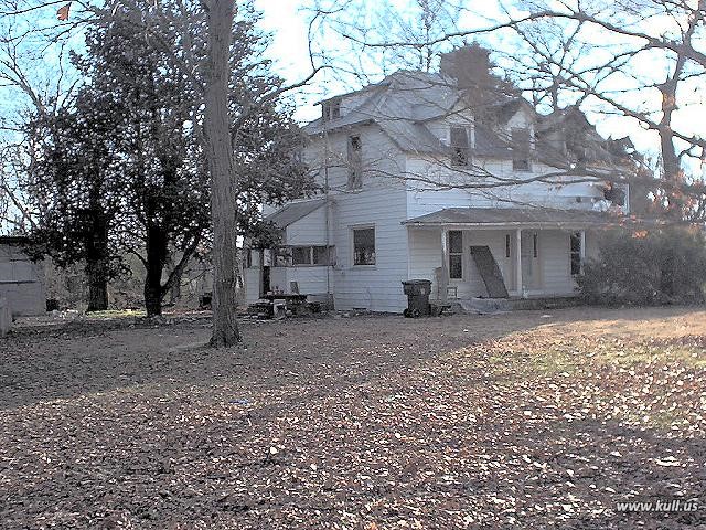 Northeast corner of the home of Julius and America Kull.