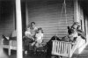 Front porch of Julius Kull's farmhouse