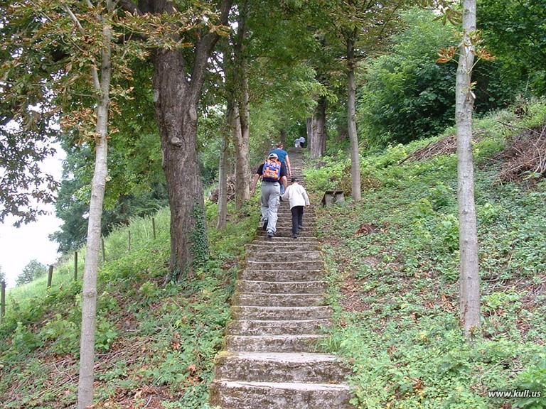 Steps to Lenzburg Castle