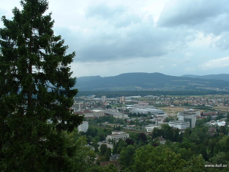 Town of Lenzburg as viewed from Lenzburg Castle