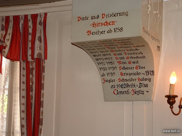 Interior of Cafe Hirschen